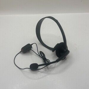 OEM Black Microsoft Xbox 360 Chat Headset X360 Wired Mono Inline Mic Controller